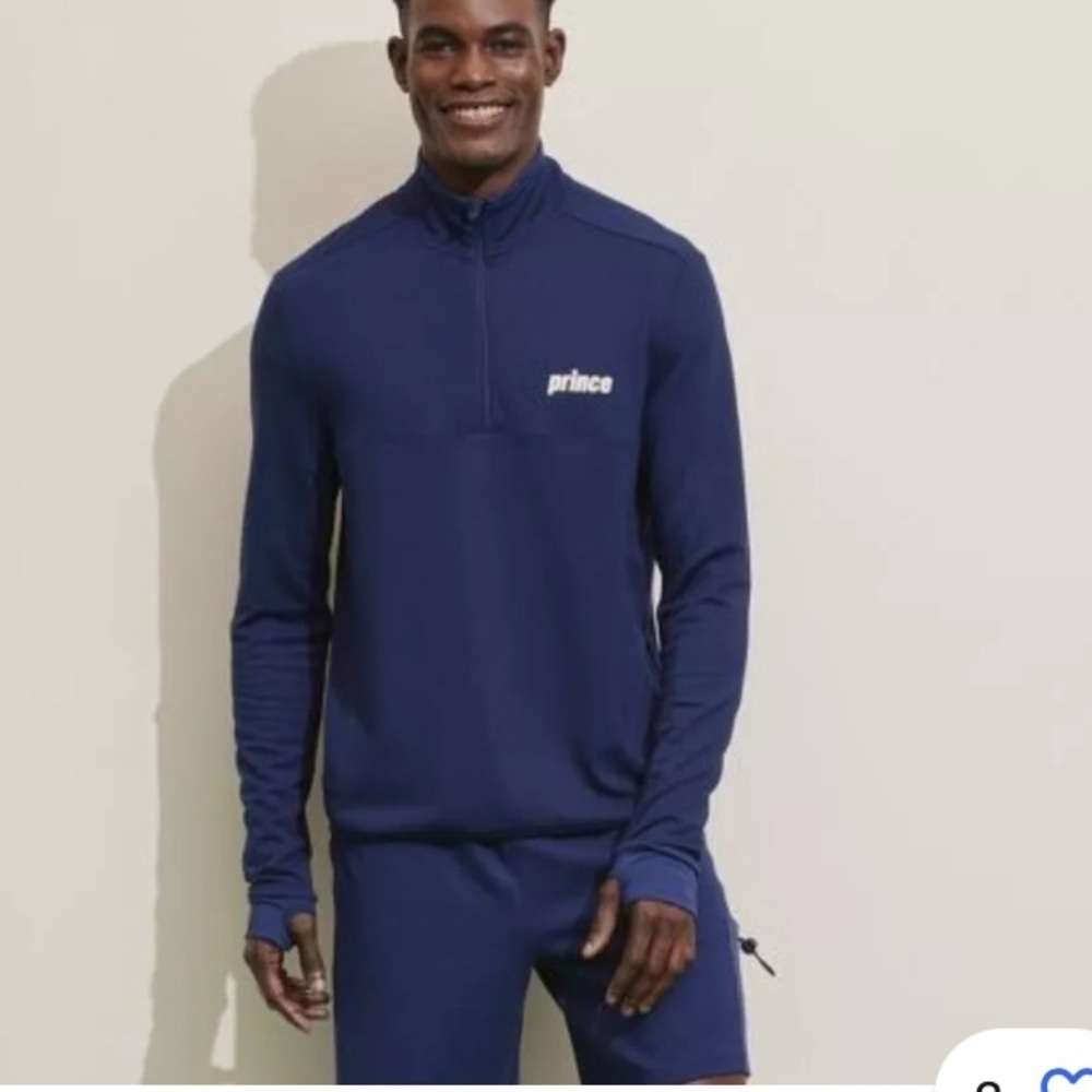 Prince Pickleball Men's Ponte 1/4 Zip
Pullover - Navy Blue new